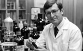 Professor Caruthers in the lab, 1970s